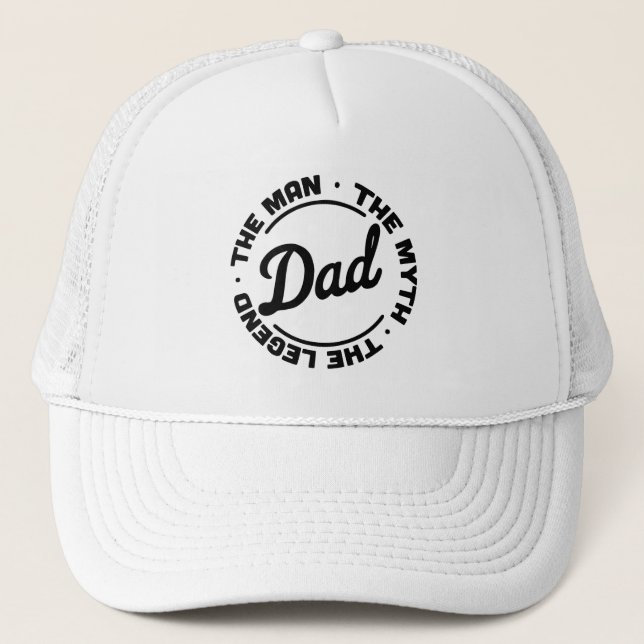 Gorra De Camionero  Camionero Hat Gift para papá (Anverso)