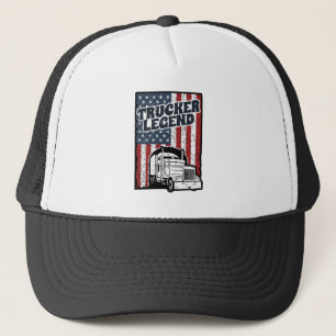 Gorra De Camionero Camionero Leyenda Funny Semi Conductor Camión