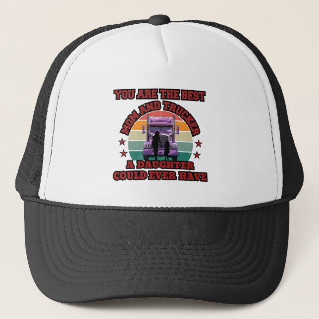 Gorra De Camionero Camionero Madre Hija Bond Family Road Love (Anverso)