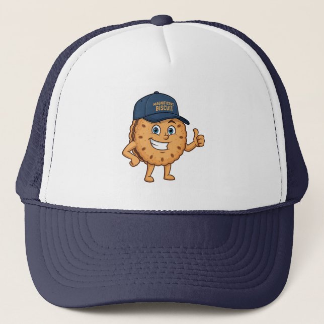 Gorra De Camionero Camionero-Magnífico mascota Biscuit (Anverso)