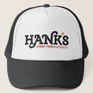Gorra De Camionero Camionero negro de Tonk del Honky de Hank