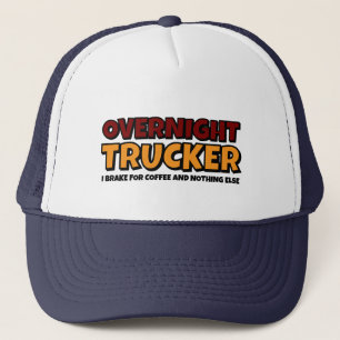 Gorra De Camionero Camionero Nocturno, Conductor Divertido 