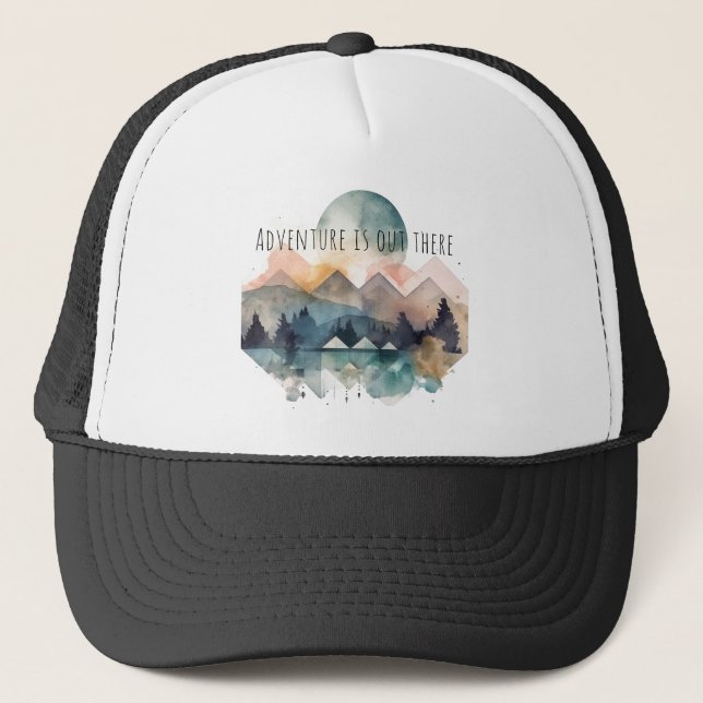 Gorra De Camionero Camionero que la aventura está ahí fuera (Anverso)