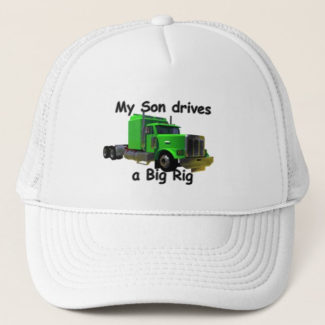 Gorra De Camionero Camioneros - mi hijo conduce un aparejo grande (Anverso)