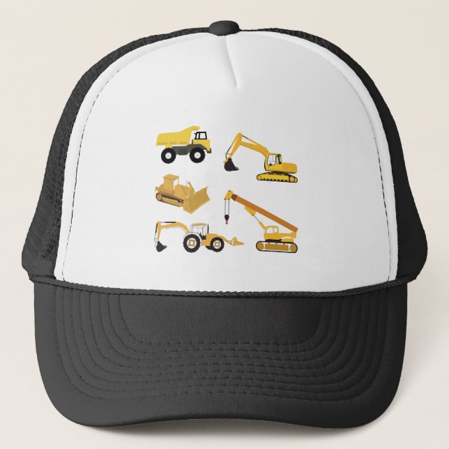 Gorra De Camionero Camiones de construcción (Anverso)