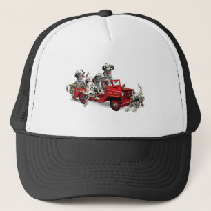 Gorra De Camionero Camiones de Dalmacia con camión de bomberos