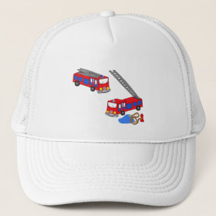 Gorra De Camionero Camiones rojos de bombero