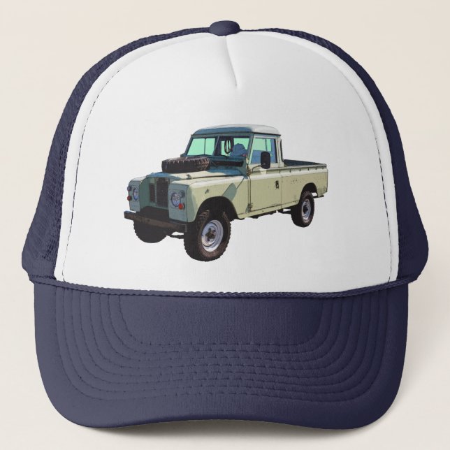 Gorra De Camionero Camioneta pickup 1971 de Land Rover (Anverso)