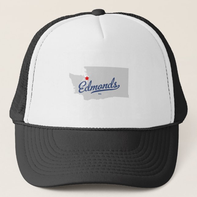 Gorra De Camionero Camisa de Edmonds Washington WA (Anverso)