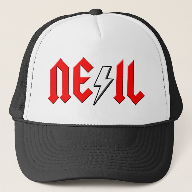 Gorra De Camionero camisa de encargo del rock-and-roll de NEIL (Anverso)