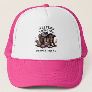 Gorra De Camionero Camisa de escuadrón nupcial de vaquera occidental