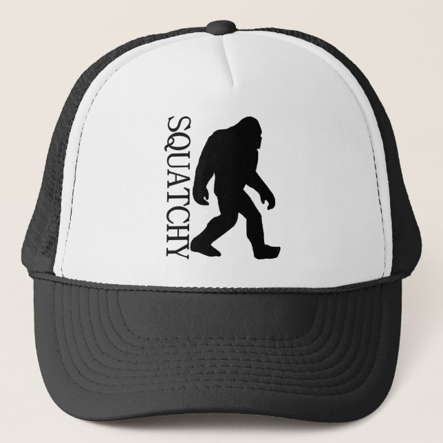 Gorra De Camionero Camisa de la SILUETA de SQUATCHY - edición (Anverso)