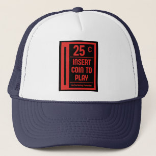 Gorra De Camionero Camisa de ranura de moneda para arcada retro