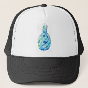 Gorra De Camionero Camisa del diseño de la piña de la acuarela