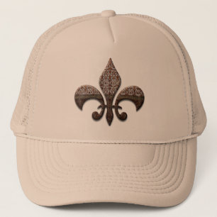 Gorra De Camionero Camisa del lazo del casquillo de Flor New Orleans