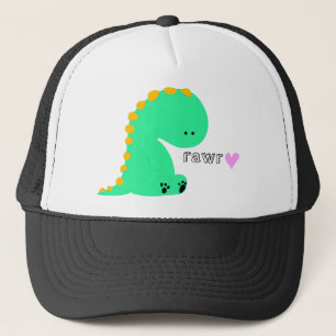 Gorra De Camionero Camisa linda del dinosaurio de RAWR