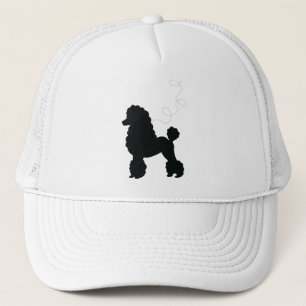Gorra De Camionero Camisa negra de la falda del caniche