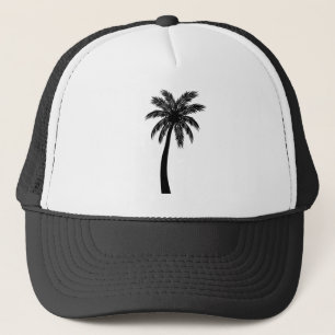 Gorra De Camionero Camisas Palm Tree - Playa Tropical De Estilo Retro