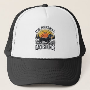 Gorra De Camionero Camiseta Amante de Dachshund Fácilmente Desviado A