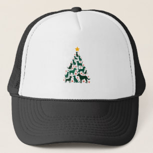 Gorra De Camionero Camiseta árbol de Navidad perro - Navidad perrito