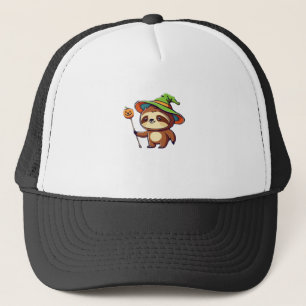 Gorra De Camionero Camiseta clásica de perezoso de bruja kawaii
