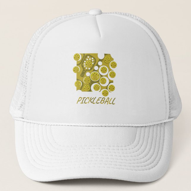 Gorra De Camionero camiseta con capucha de pickleball (Anverso)