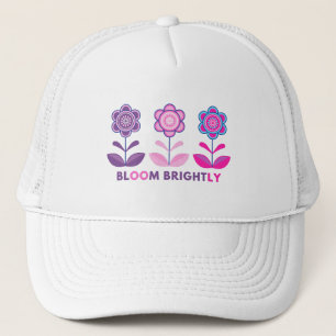 Gorra De Camionero Camiseta con diseño de flor hermosa