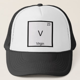 Gorra De Camionero Camiseta con símbolo del elemento químico divertid