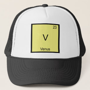 Gorra De Camionero Camiseta con símbolo del elemento químico divertid
