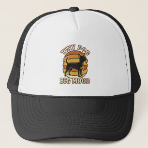 Gorra De Camionero Camiseta de Amante de Chihuahua Grabado Retro Humo