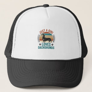 Gorra De Camionero Camiseta de amante de Dachshund Gráfico de perro d
