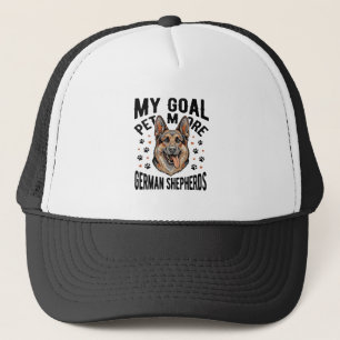 Gorra De Camionero Camiseta de Amante de Pastor Alemán con Grabado Vi