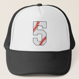 Gorra De Camionero Camiseta de béisbol número 5