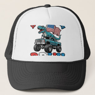 Gorra De Camionero Camiseta de Camión Monstruo Dinosaurio Divertida 4