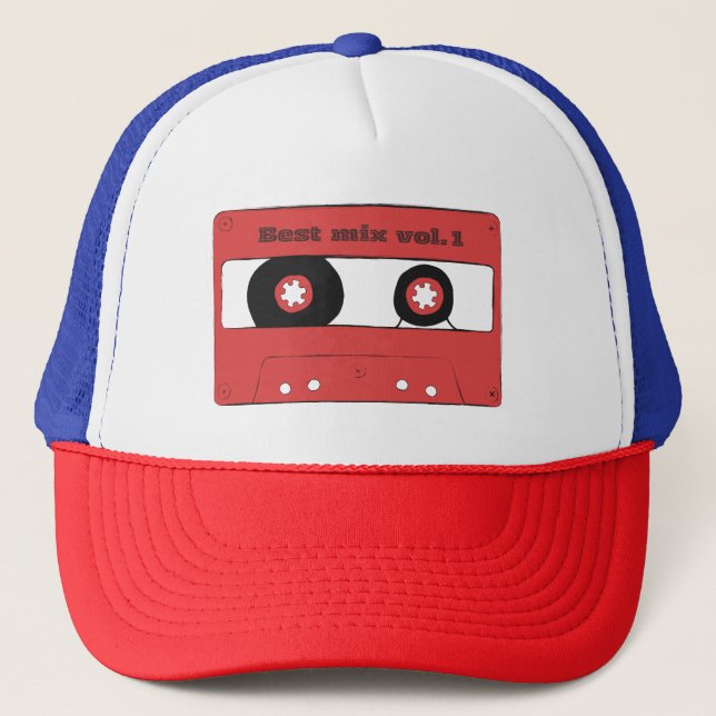 Gorra De Camionero Camiseta de cinta de casete (Anverso)