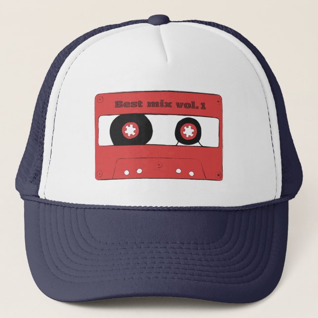 Gorra De Camionero Camiseta de cinta de casete (Anverso)