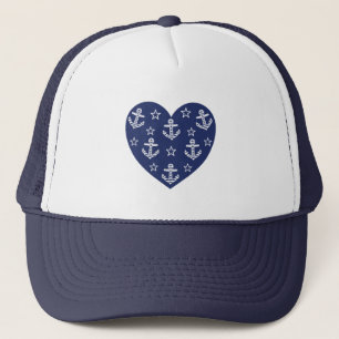 Gorra De Camionero Camiseta de Corazón Marítimo