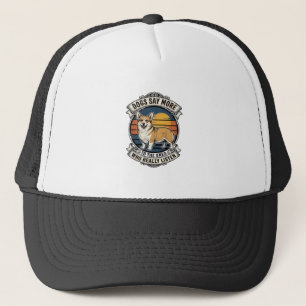 Gorra De Camionero Camiseta de Corgi Vintage Grabado Amante de los Pe