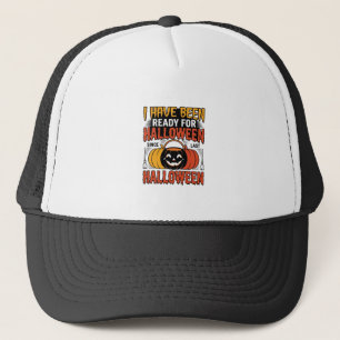 Gorra De Camionero Camiseta De Cubo De Dulces De Halloween Lista Vint