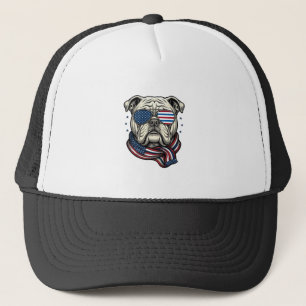 Gorra De Camionero Camiseta de diseño de grabado vintage de bulldog p