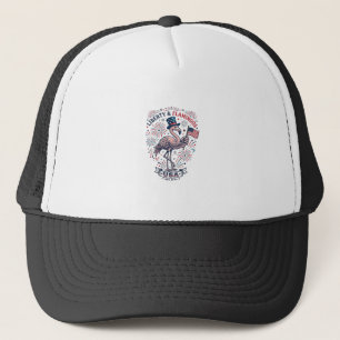 Gorra De Camionero Camiseta de diseño de grabado vintage de flamenco