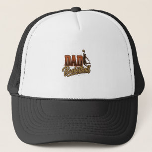 Gorra De Camionero Camiseta de grabado vintage de baloncesto de papá 