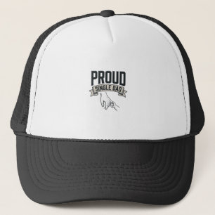 Gorra De Camionero Camiseta de grabado vintage de papá soltero orgull