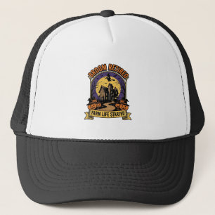 Gorra De Camionero Camiseta de granjero de Halloween Embrujada Espelu