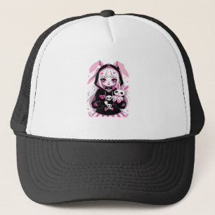 Gorra De Camionero Camiseta de Halloween del Chica del diablo - Disfr