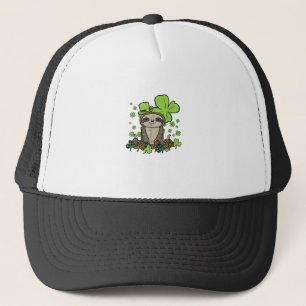 Gorra De Camionero Camiseta de Hombre Día de San Patricios Perezoso T