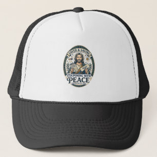 Gorra De Camionero Camiseta de Jesús Cupón Ahorro Frugal Diseño Basad