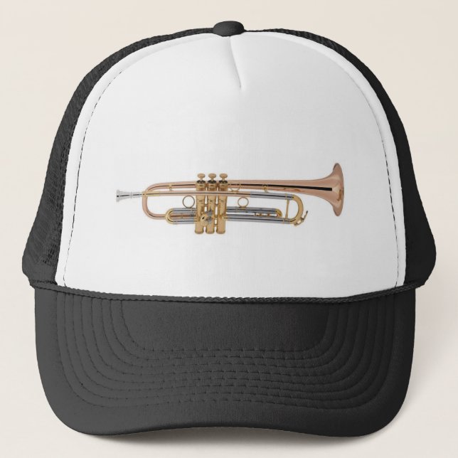 Gorra De Camionero Camiseta de la trompeta (Anverso)