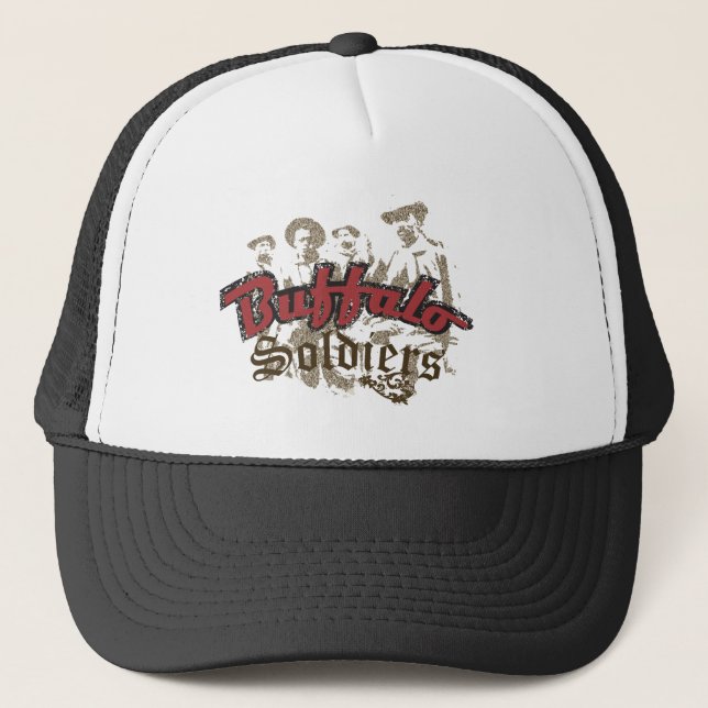 Gorra De Camionero Camiseta de los soldados de búfalo (Anverso)