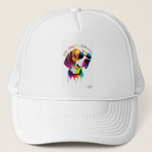 Gorra De Camionero Camiseta de manga larga para mujer ADOM "Stay Vibr